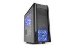 Корпус Deepcool PANGU Middletower без БП ATX/mATX/mITX черный 2 blue LED fans, о